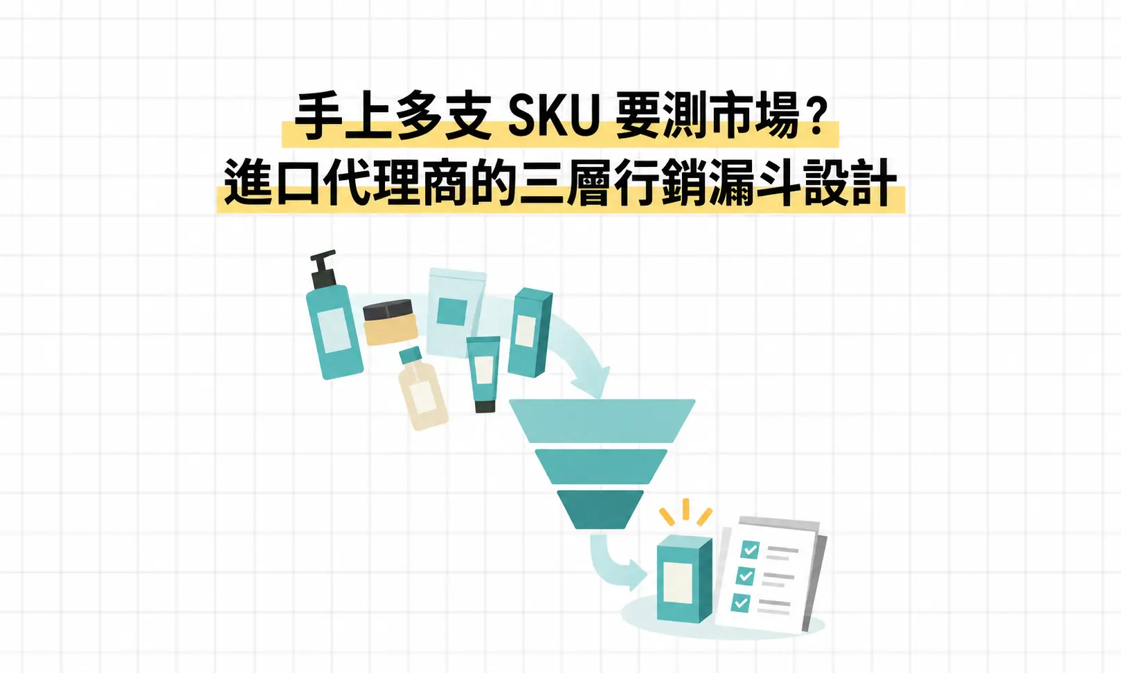 手上多支 SKU 要測市場?進口代理商的三層行銷漏斗設計